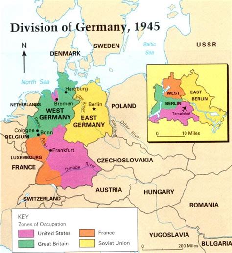 capital of east germany|how was germany divided after ww2.